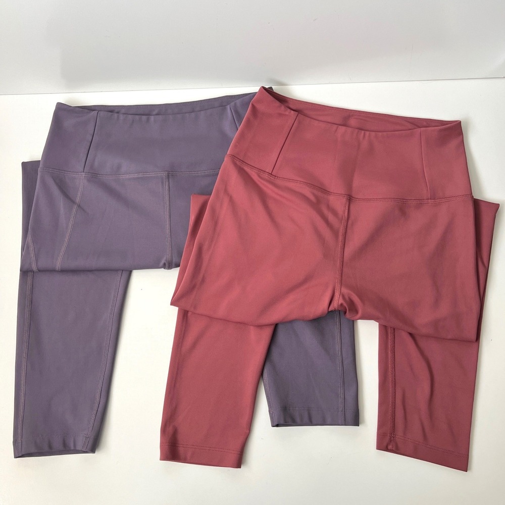 Girlfriend Collective Leggings Purple Pink Compression Activewear Bundle Lot
